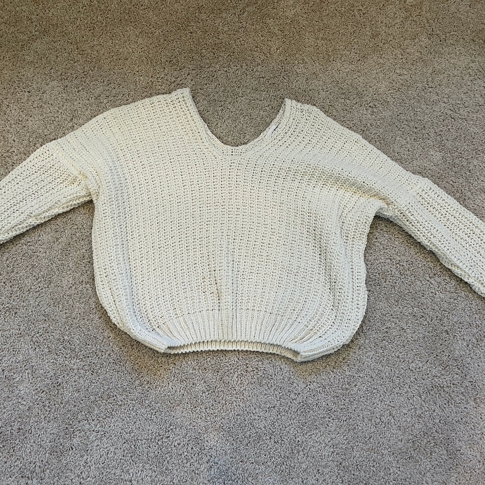 Superdown White Sweater, Size Small